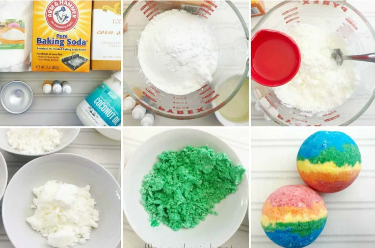 Receita de bomba de banho arco -íris