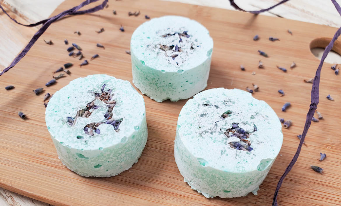 Vapores de chuveiro DIY com sal Epsom