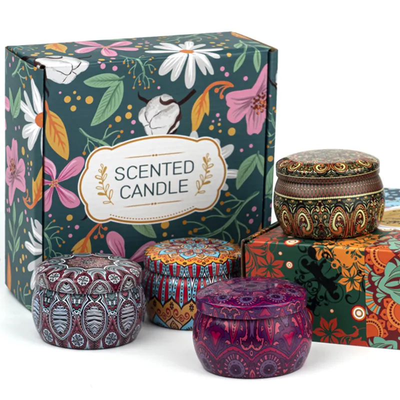 Conjunto de presentes de velas perfumadas por atacado