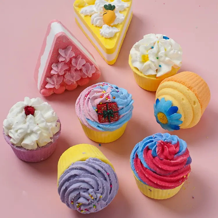 Bombas de banho de cupcakes por atacado