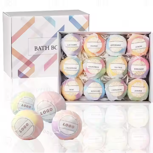 Bombas de banho relaxantes musculares marca própria