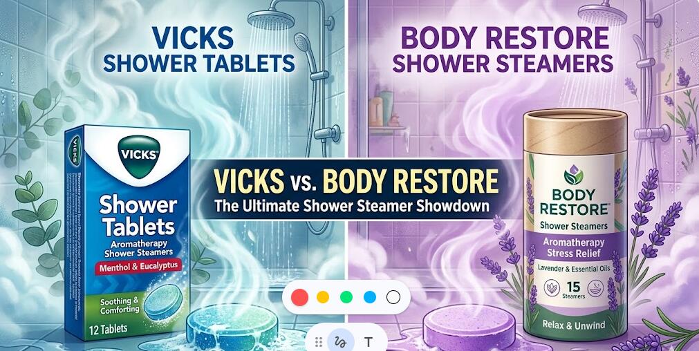 Vicks Shower Steamers Vs Body Restore Shower Steamers: Quais pastilhas de banho são melhores para congestão, alívio do estresse e uso diário?