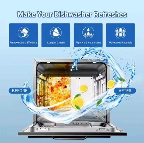 Pastilhas de Limpeza para Máquina de Lavar Loiça Ecológicas para Remover Odores - Image 3