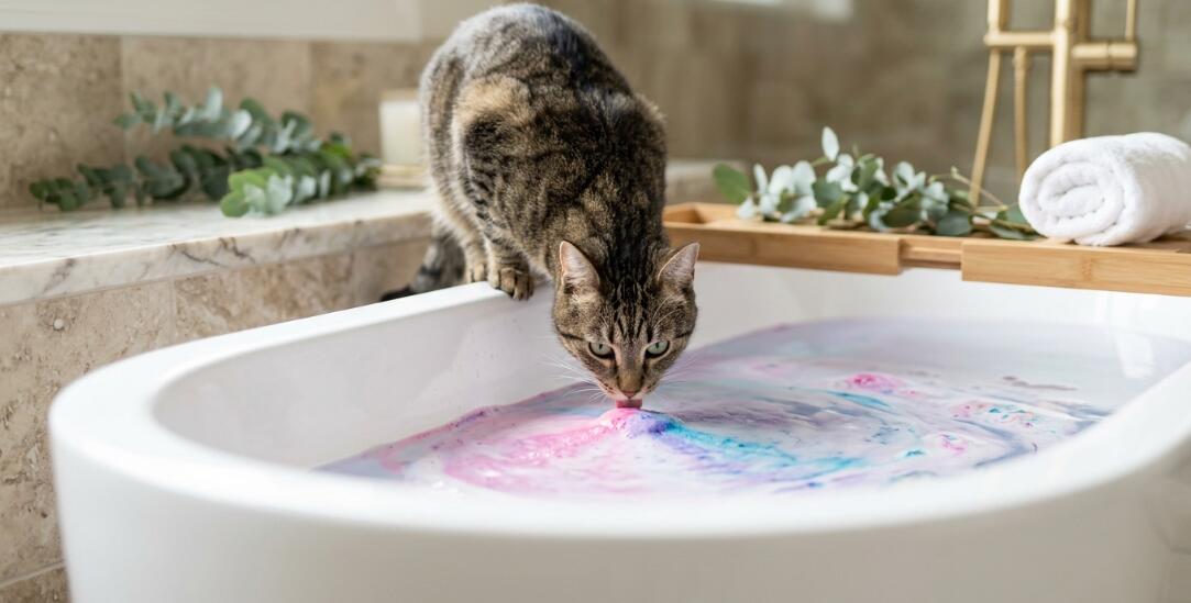 pet eat bath bomb water