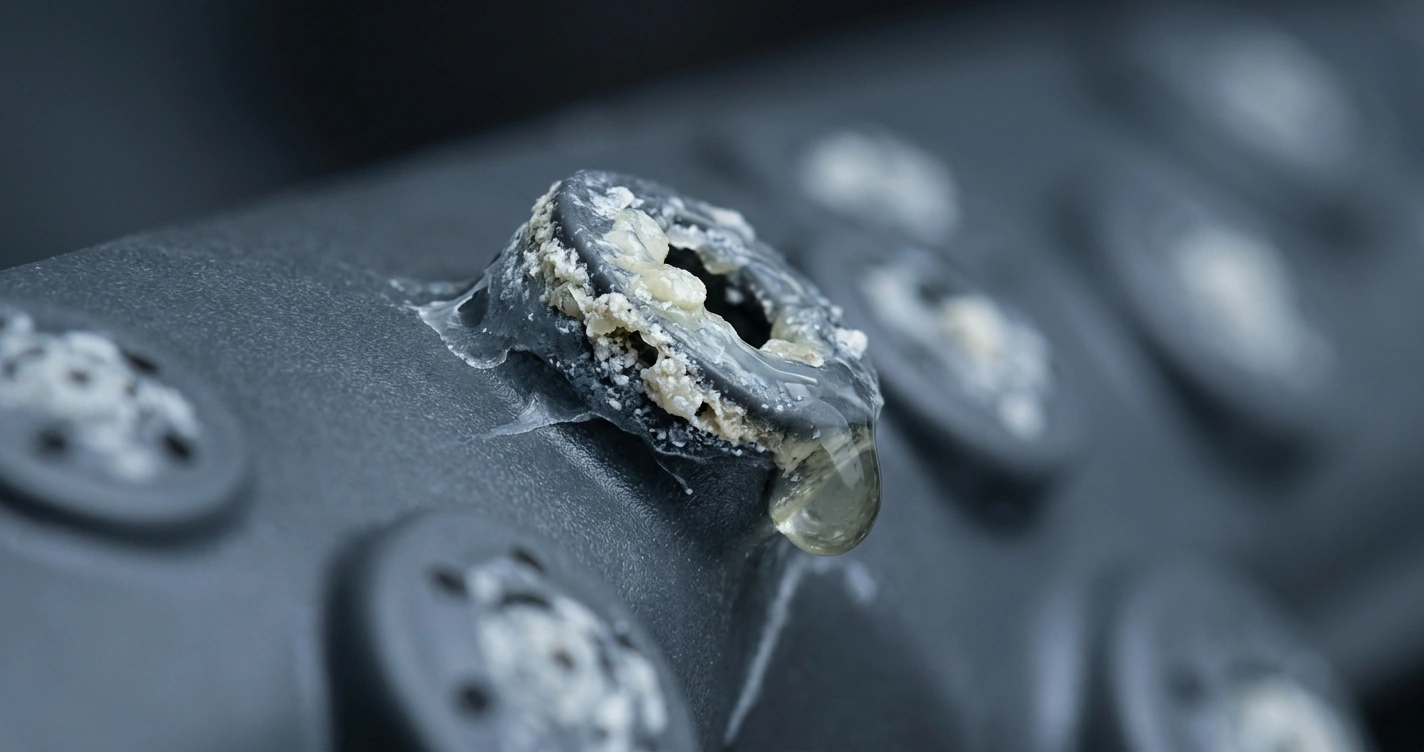 The dishwasher spray nozzle is clogged.