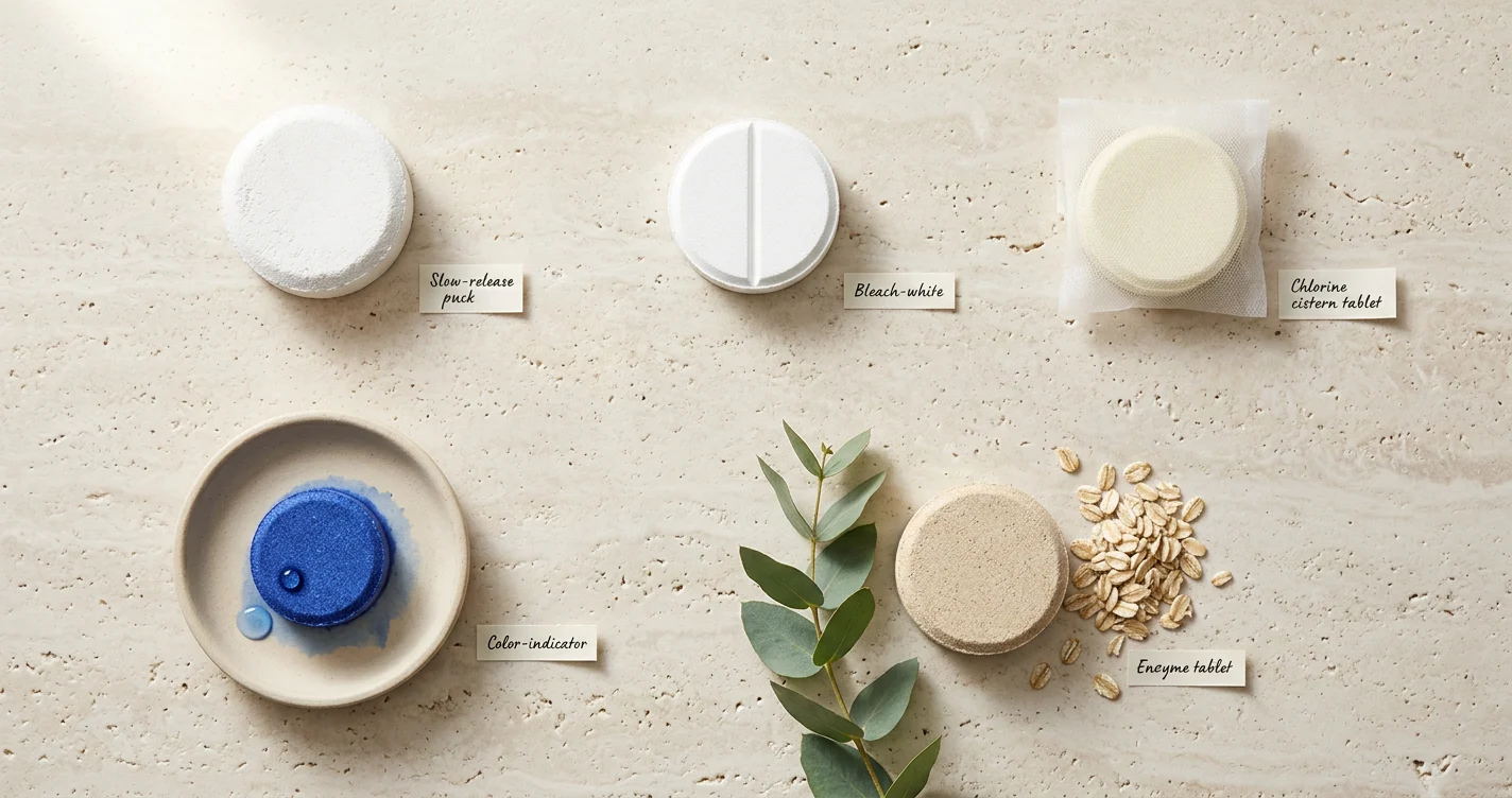 Different cleaning tablets Different cleaning tablets