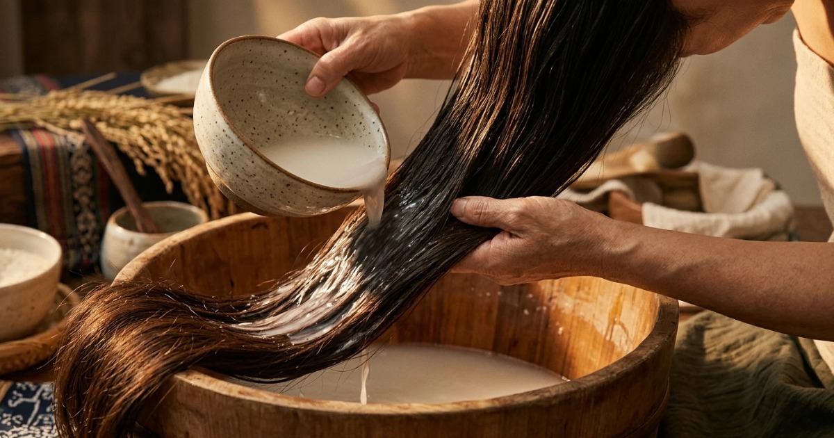 Traditional hair washing methods