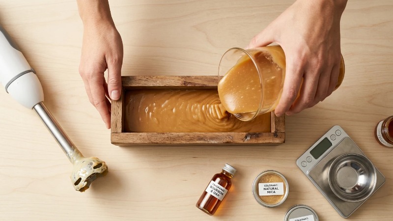 melt the soap base