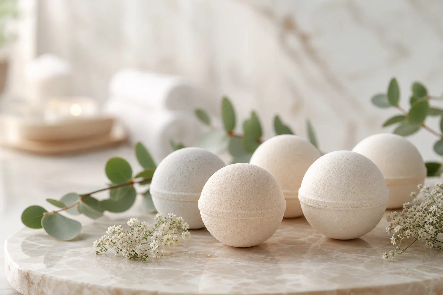 Bombas de Banho Sem Fragrância para Pele Sensível