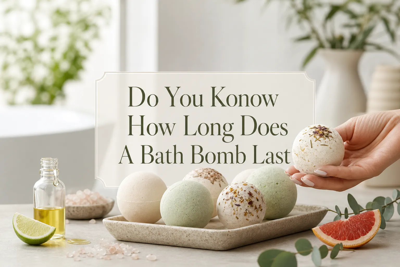 Você Sabe Quanto Tempo Dura uma Bath Bomb