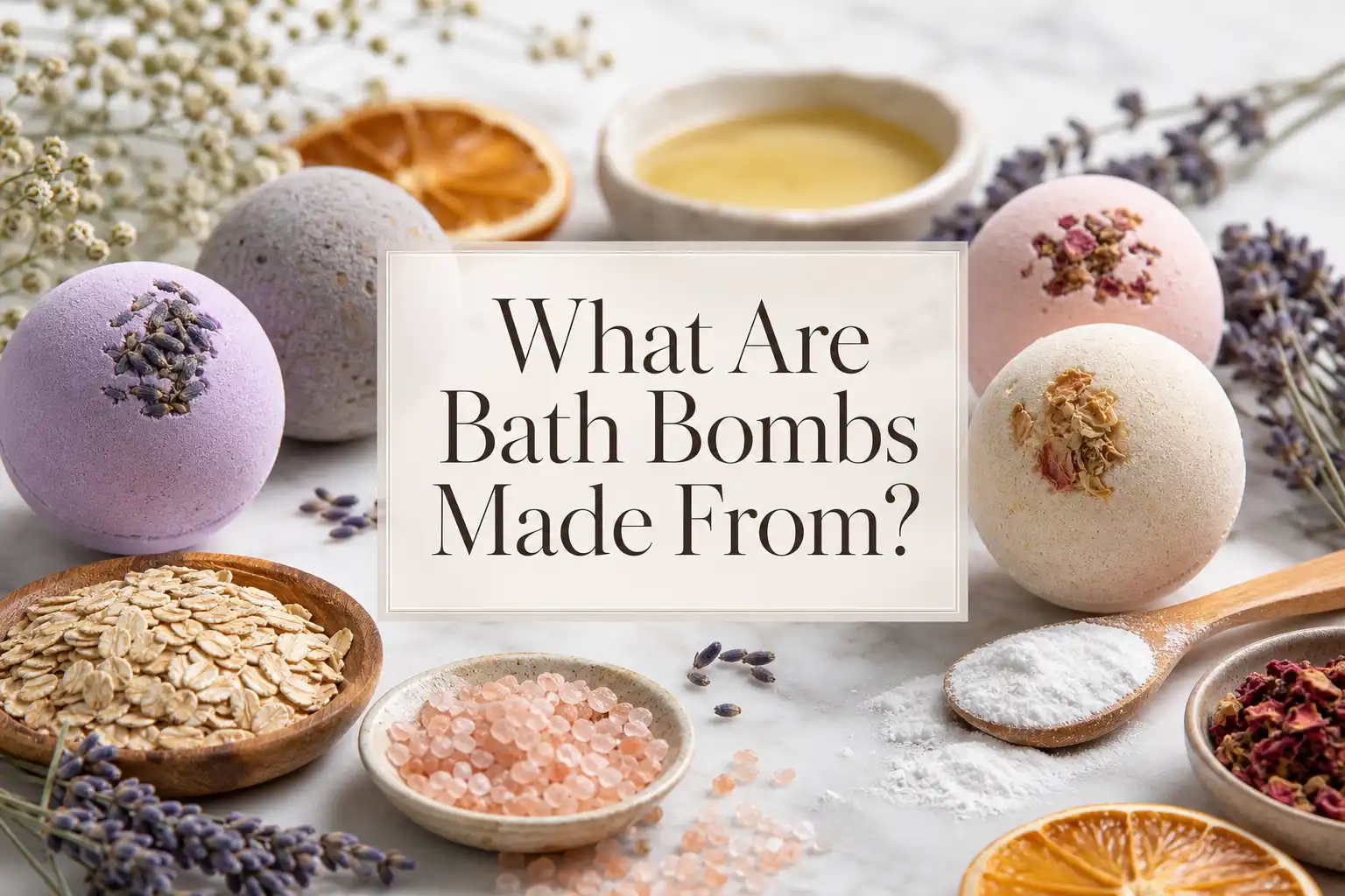 Do Que São Feitas as Bombas de Banho?