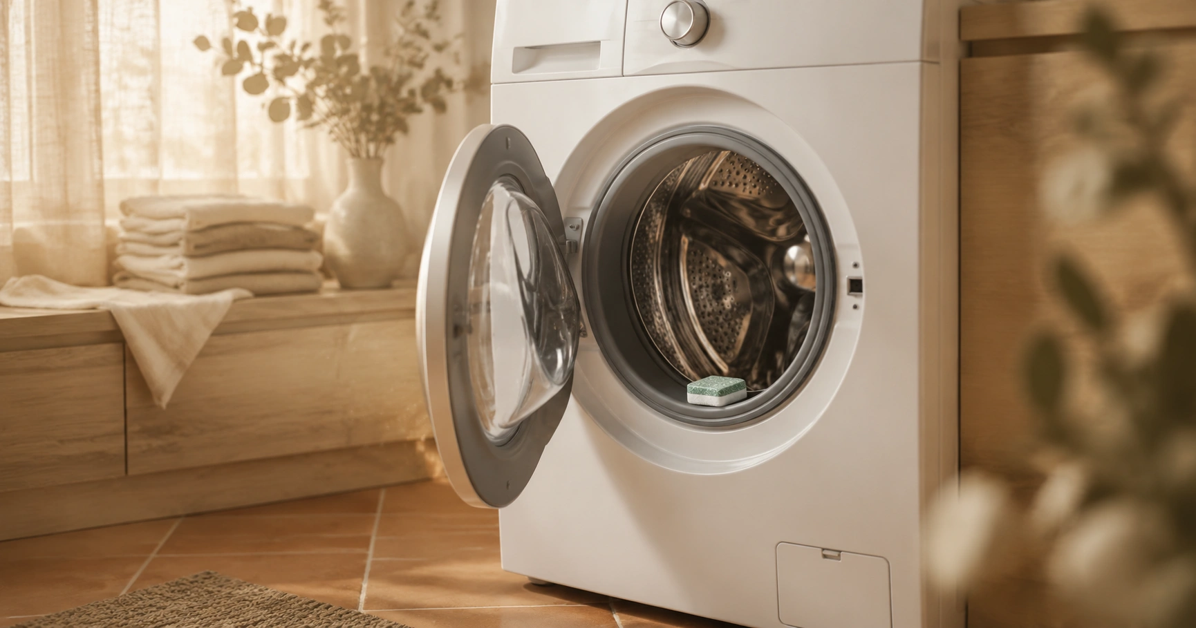 É possível usar pastilhas de limpeza para máquina de lavar loiça numa máquina de lavar roupa?