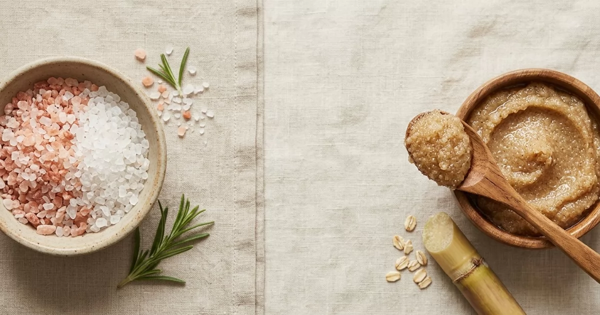Sais de Banho vs. Esfoliante Corporal: Qual É a Diferença?