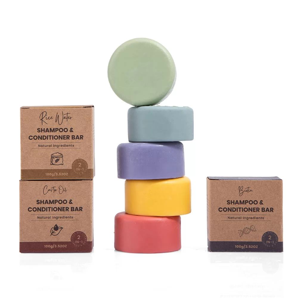 Barra de Shampoo Artesanal Herbal Vegana OEM
