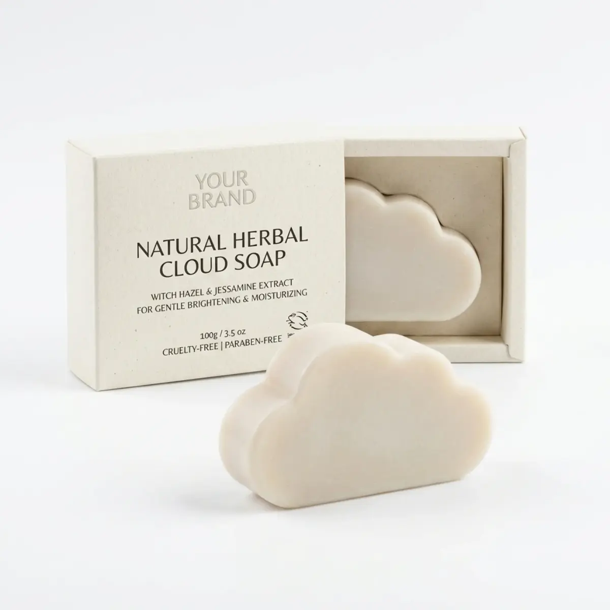 Sabonete Clareador Herbal Natural em Formato de Nuvem Oem