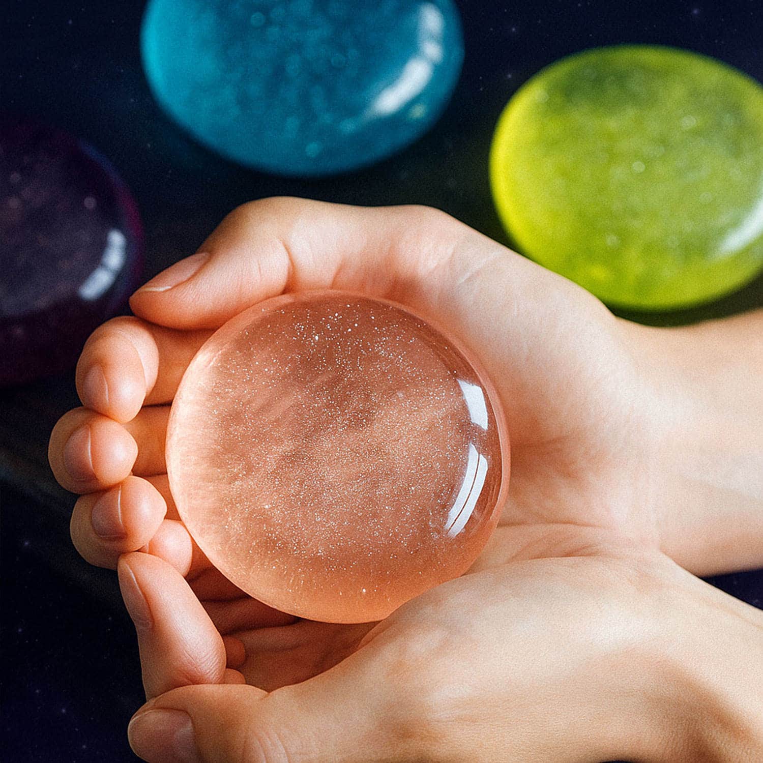 Sabonete Artesanal de Céu Estrelado Galáctico de Marca Própria - Image 3