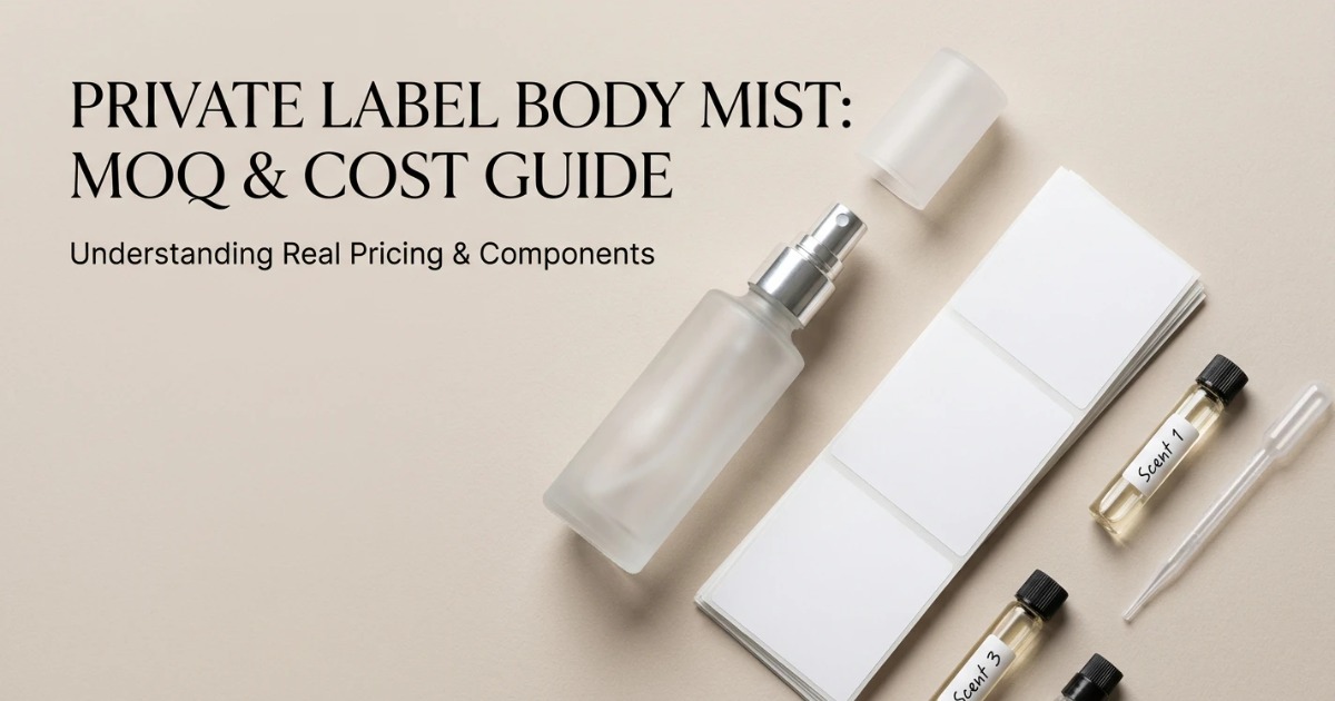MOQ e Custo de Body Mist: Guia de Preços de Marca Própria