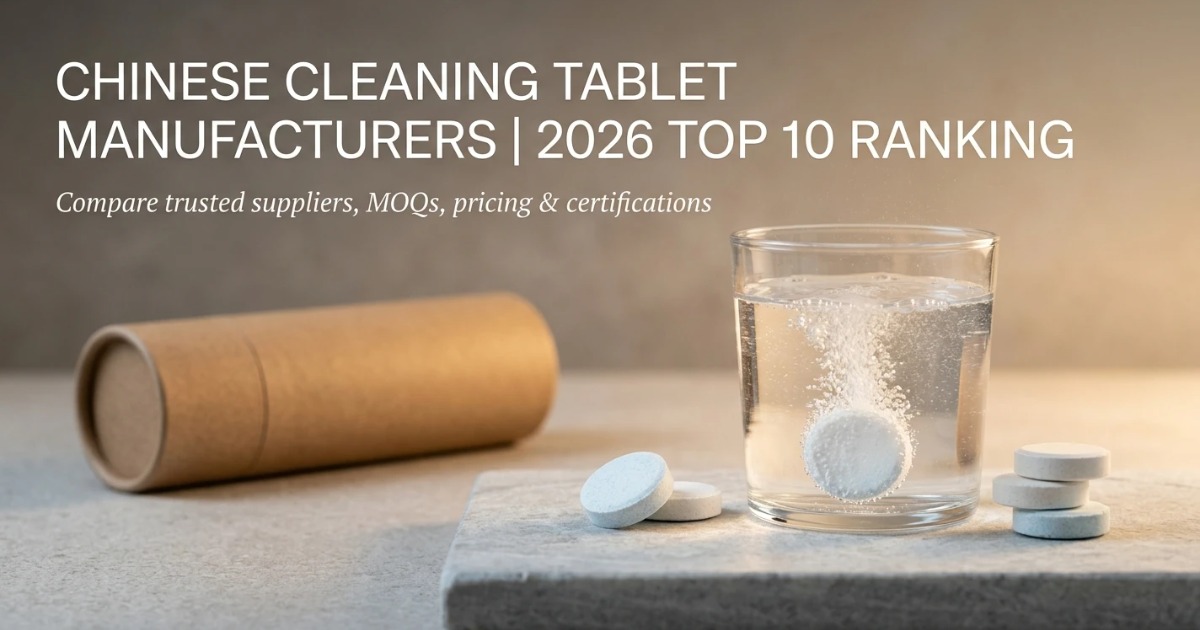 Top 10 Fabricantes de Pastilhas de Limpeza na China 2026